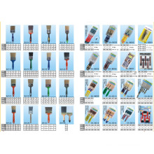 Wooden or Plastic Handle of Paint Brush Sets